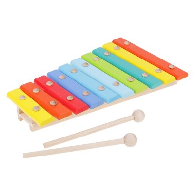Ксилофон цветной 10 нот с палочками Алатойс в интернет магазине детских музыкальных инструментов Музыка Детям 