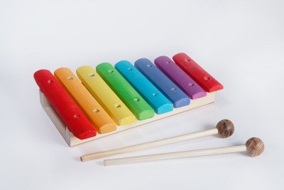 Ксилофон 8 нот, цветной, Музыка Детям в интернет магазине детских музыкальных инструментов Музыка Детям 