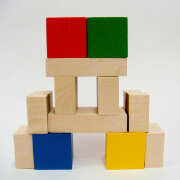 Конструктор Кубик и его части (14 деталей)