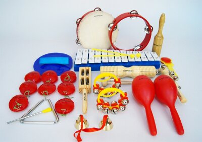 Набор перкуссии 17 предметов в чехле, Fleet FLT-LB17 в интернет магазине детских музыкальных инструментов Музыка Детям 