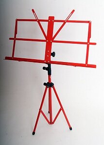 Пюпитр, красный, складной, с чехлом, Fleet FLT-MS1r в интернет магазине детских музыкальных инструментов Музыка Детям 