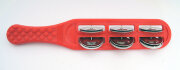 Бубенцы плоские на пластиковой красной ручке, 6 пар, Fleet FLT-G16-2R 