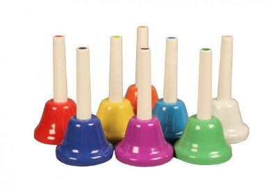 FLIGHT FBELL-8H Цветной колокольчик с язычком на ручке в интернет магазине детских музыкальных инструментов Музыка Детям 