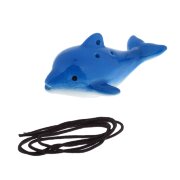 Свистулька керамическая "Дельфин" с веревочкой