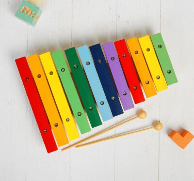 Ксилофон, 12 тонов Лесная Мастерская в интернет магазине детских музыкальных инструментов Музыка Детям 