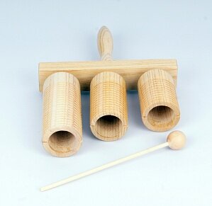 Агого тон-блок деревянный на ручке 3 шт. Fleet FLT-G5-3 в интернет магазине детских музыкальных инструментов Музыка Детям 