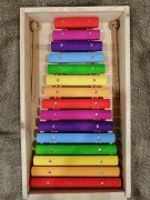 Ксилофон цветной, 15 нот, в деревянном кейсе