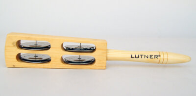 Бубенцы плоские на ручке, 4 пары FLT-G16 в интернет магазине детских музыкальных инструментов Музыка Детям 