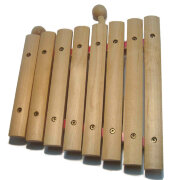 Ксилофон деревянный 8 тонов неокрашенный MD-528										