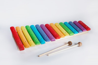 Ксилофон 15 нот, цветной, Музыка Детям в интернет магазине детских музыкальных инструментов Музыка Детям 