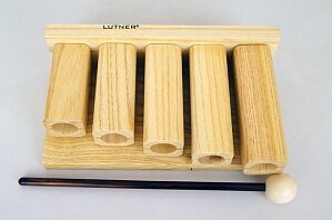 Агого, тон-блок деревянный, набор из 5 штук, с палочками. Fleet FLT255 в интернет магазине детских музыкальных инструментов Музыка Детям 