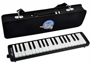 Мелодика 37 клавиш, жесткий чехол, Swan SW37J-3-BK в интернет магазине детских музыкальных инструментов Музыка Детям 
