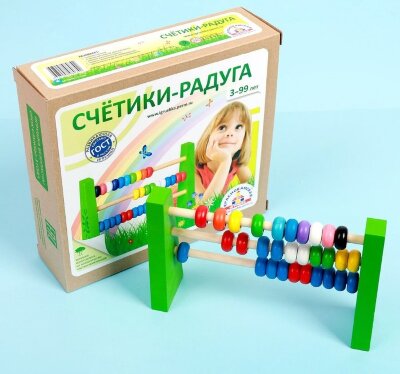 Счетики - Радуга, костяшка 2 × 1 см в интернет магазине детских музыкальных инструментов Музыка Детям 